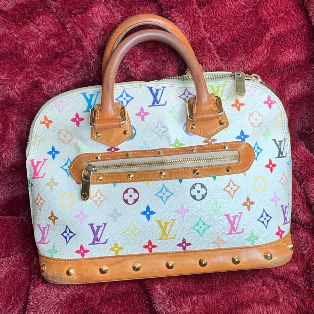 Louis Vuitton Alma Multicolor Handbag